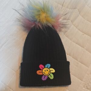 Colorful Pom-Pom Kids Beanie X's 2